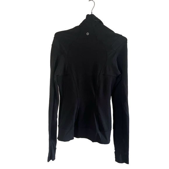 Lululemon Jacket Womens Black BHAKTI Yoga Asymmetric Full Double Zip Pockets - Picture 2 of 5